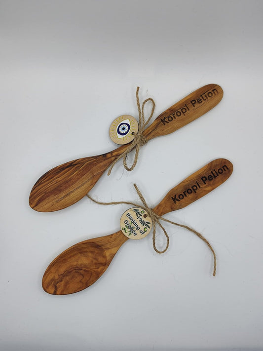 Ξύλινο Κουταλάκι από Ξύλο Ελιάς – "Koropi Pelion"